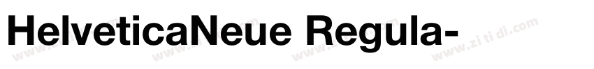 HelveticaNeue Regula字体转换